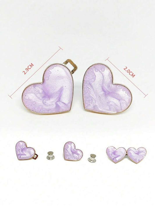 Detachable Heart pants clips